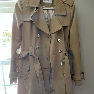 Calvin Klein Classic Beige Trench Coat